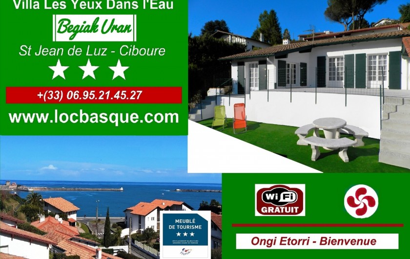Location de vacances - Villa à Ciboure - contact