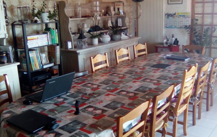 Location de vacances - Chambre d'hôtes à Beaumont - Table du petit déjeuner