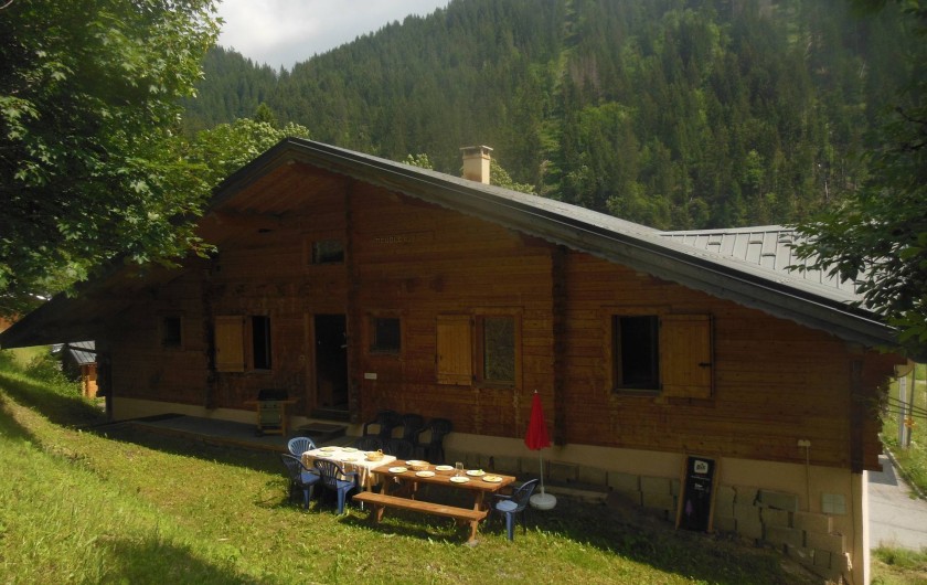Location de vacances - Chalet à Hauteluce - extérieur été