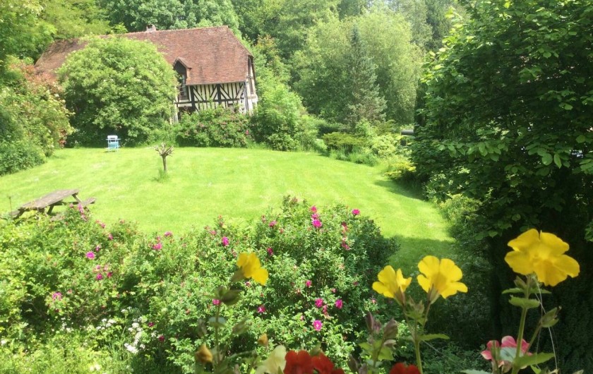 Location de vacances - Chambre d'hôtes à Heurtevent - Cour central