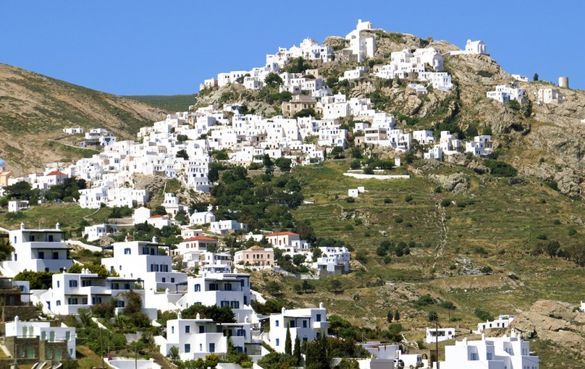 Location de vacances - Appartement à Livadi - View village main terrace