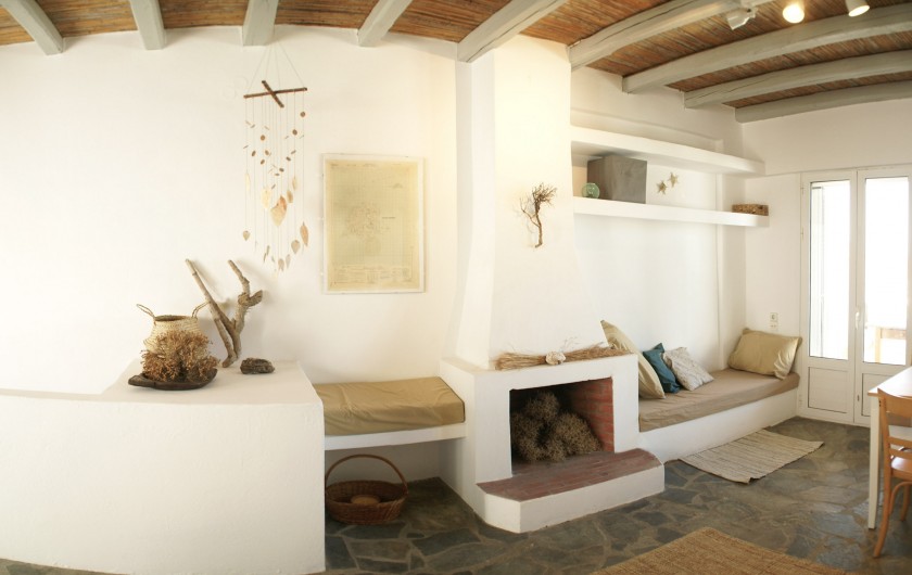 Location de vacances - Appartement à Livadi - Salon