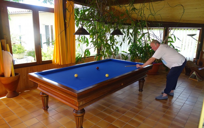 Location de vacances - Villa à Saint-Étienne-de-Fougères - Billard