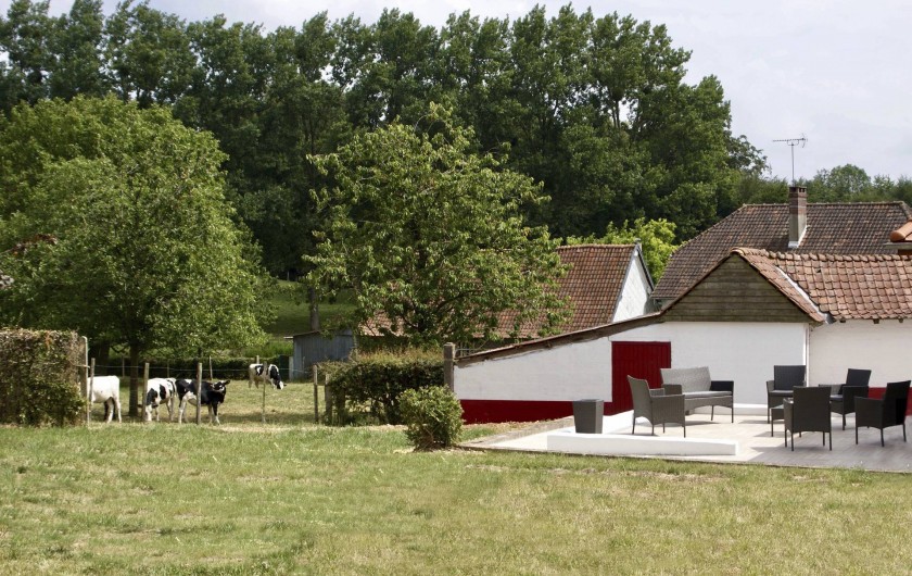 Location de vacances - Maison - Villa à Azincourt - Côté jardin (clos)