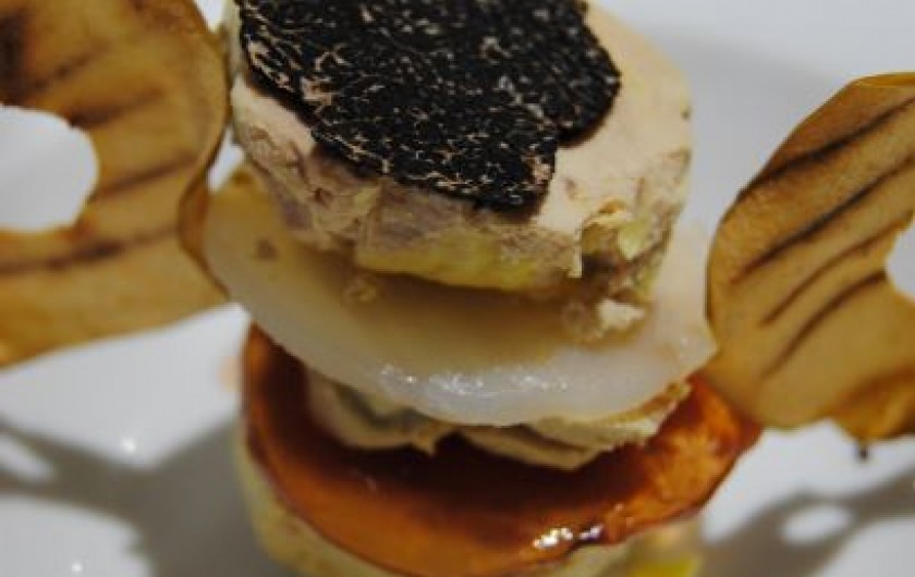 Location de vacances - Chambre d'hôtes à Saint-Avit-Sénieur - Foie gras et la pomme