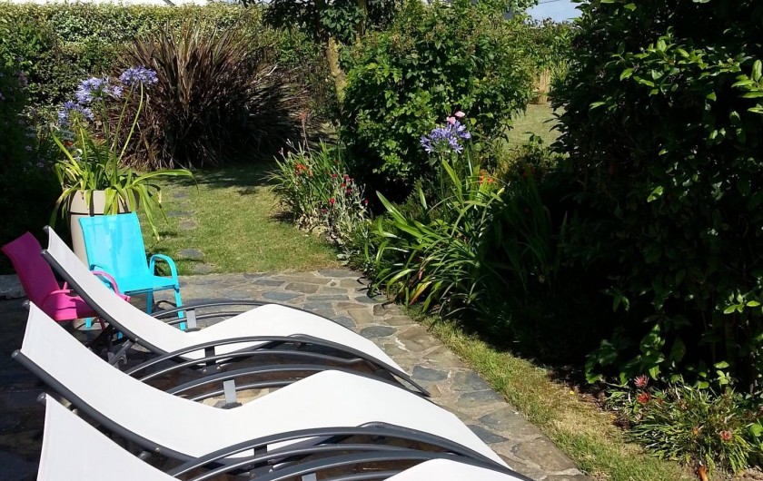 Location de vacances - Villa à Plougoulm - Terrasse coté sud