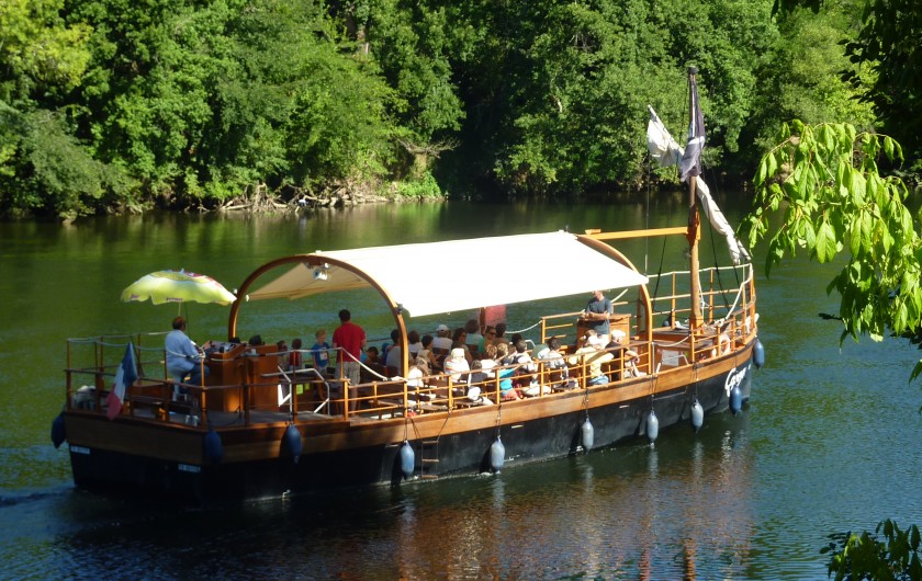 Location de vacances - Chalet à Mauroux - Gabarre sur le Lot à Puy l'Evêque