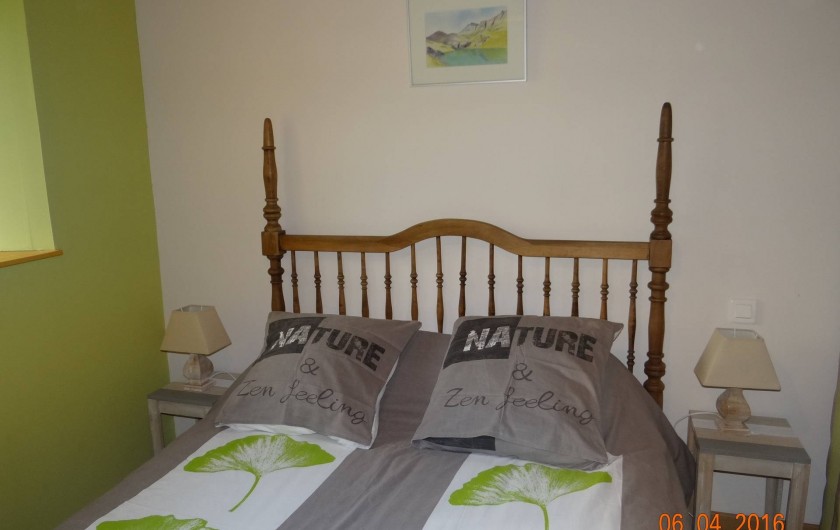 Location de vacances - Maison - Villa à Astugue - Chambre rez de chausser lit 140