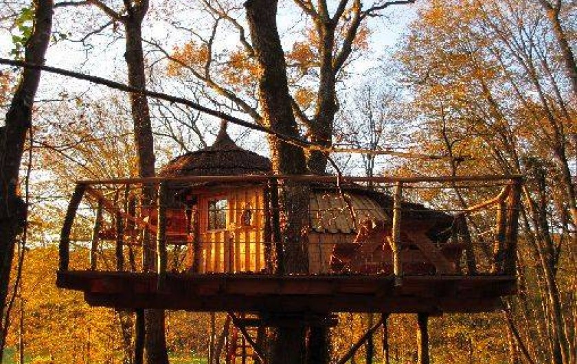 Location de vacances - Cabane dans les arbres à Ranchot