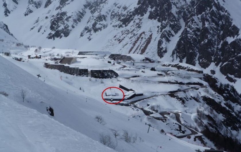 Location de vacances - Appartement à Aragnouet - Positionnement de l'appartement