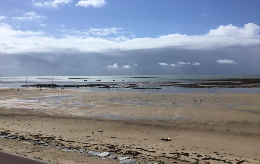 Location de vacances - Appartement à Pirou - marée basse vue de la maison