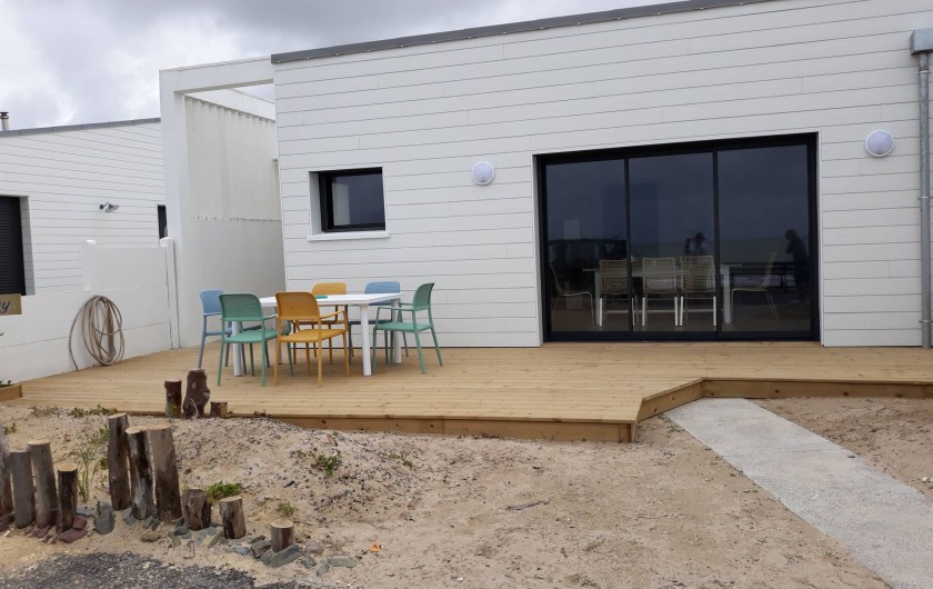 Location de vacances - Appartement à Pirou - Vue de face de la maison