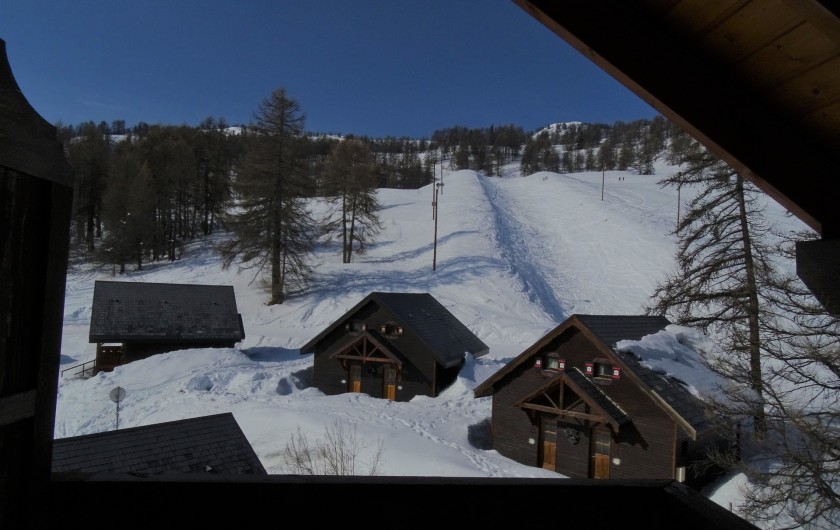 Location de vacances - Appartement à Station de Risoul 1850 - Vue du balcon