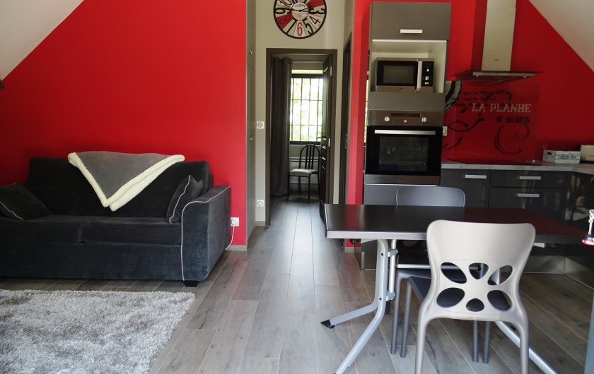 Location de vacances - Gîte à Bozouls - Salon et Cuisine