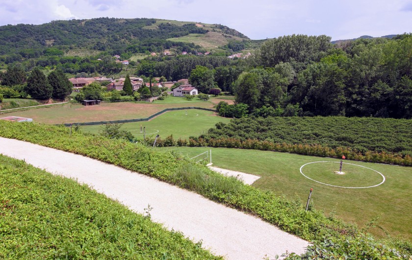 Location de vacances - Villa à Saint-Désirat - vue golf