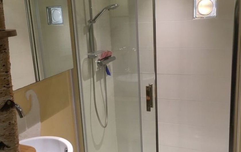 Location de vacances - Studio à Belles-Forêts - Grande douche spacieuse