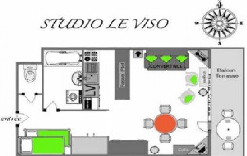 Location de vacances - Studio à Abries