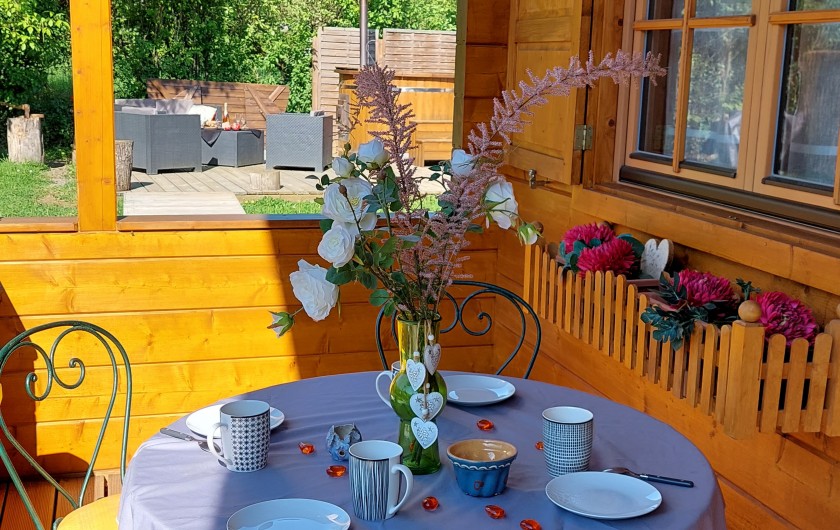 Location de vacances - Chalet à Bœrsch - Terrasse du chalet