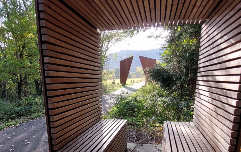 Location de vacances - Chalet à Bœrsch - Voie verte" les portes bonheur " à  80 m de chez nous