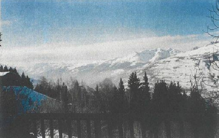 Location de vacances - Chalet à Les Arcs - Vue de la terrasse du  salon