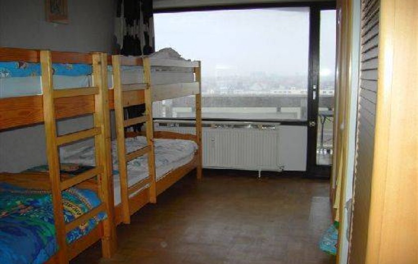 Location de vacances - Appartement à Ostende - Chambre à coucher (parquet masssif) avec 3ième terrasse