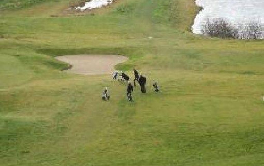 Location de vacances - Appartement à Ostende - Vue sur le Golf Wellington de la 3ième terrasse