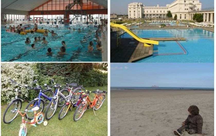 Location de vacances - Appartement à Ostende - Piscine couverte & extérieur à 10 min. / Vélos / plage au sable fin d'Ostende