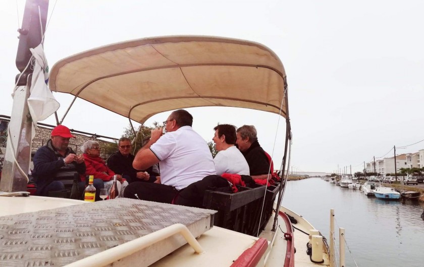 Location de vacances - Péniche à Frontignan - DÉPART POUR UN APPERO DINATOIRE