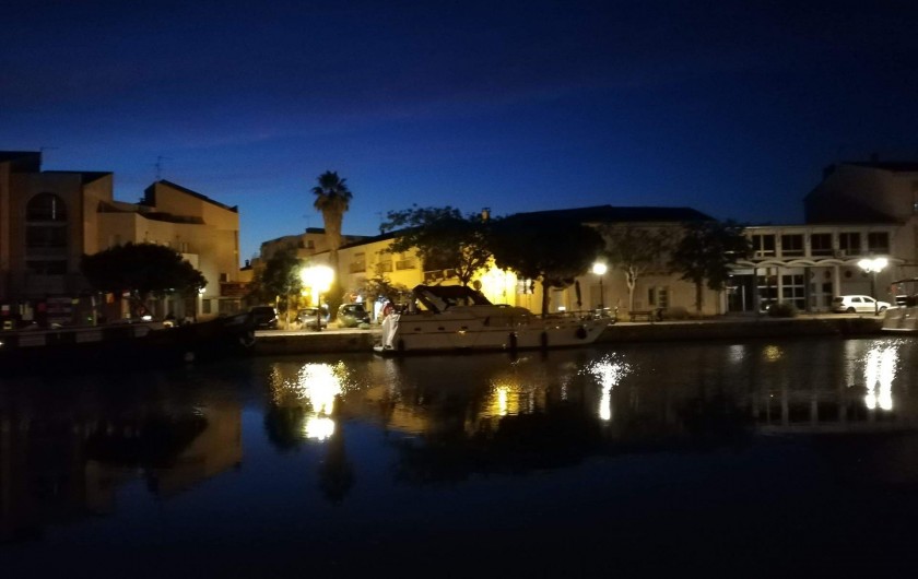 Location de vacances - Péniche à Frontignan - RETOUR NOCTURNE A NOTRE APPONTEMENT A FRONTIGNAN