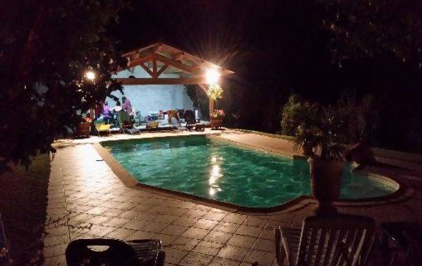 Location de vacances - Villa à Malaucène - La piscine de nuit