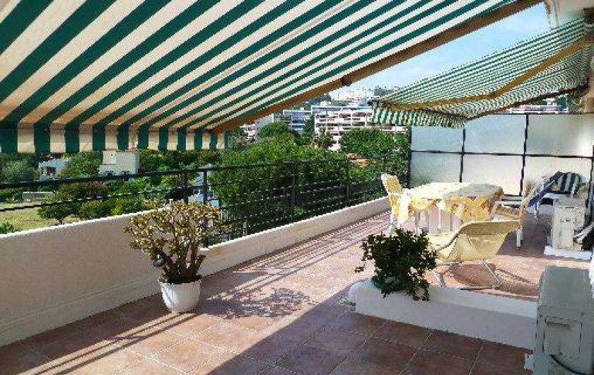 Location de vacances - Appartement à Nice - terrasse vue imprenable panoramique