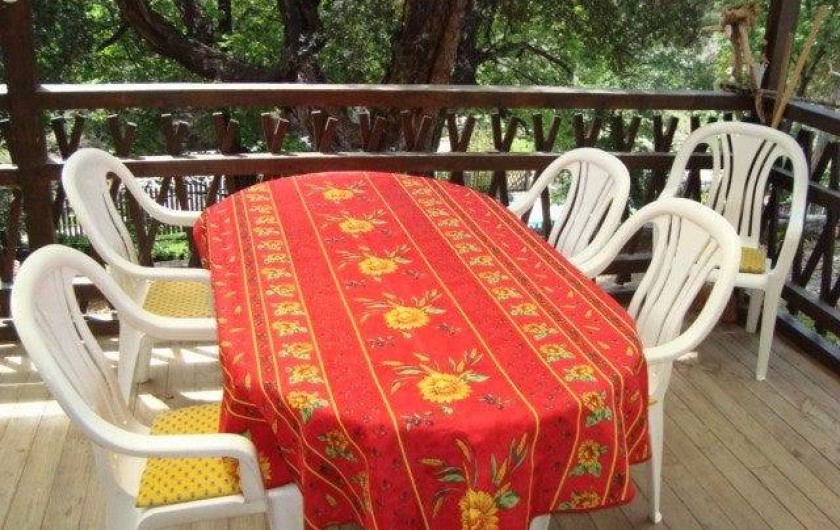 Location de vacances - Chalet à Sainte-Maxime - la terrasse