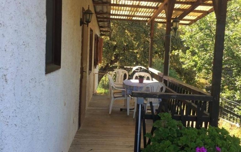 Location de vacances - Chalet à Sainte-Maxime - la terrasse