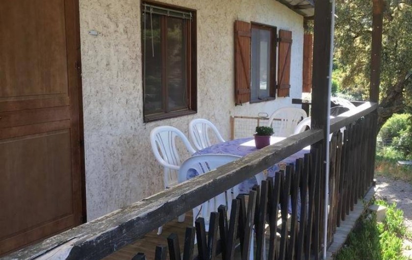 Location de vacances - Chalet à Sainte-Maxime - la terrasse