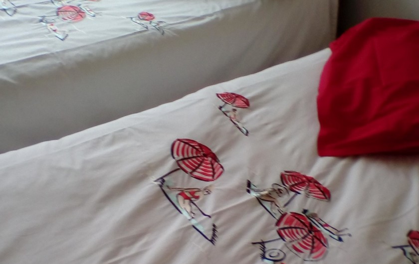 Location de vacances - Appartement à Saint-Valery-sur-Somme - chambre  avec 2lits d'une personne