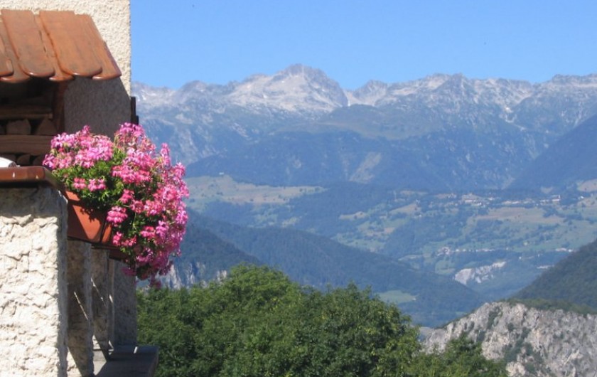 Location de vacances - Gîte à Saint-Marcel - Vue sur la Lauzière