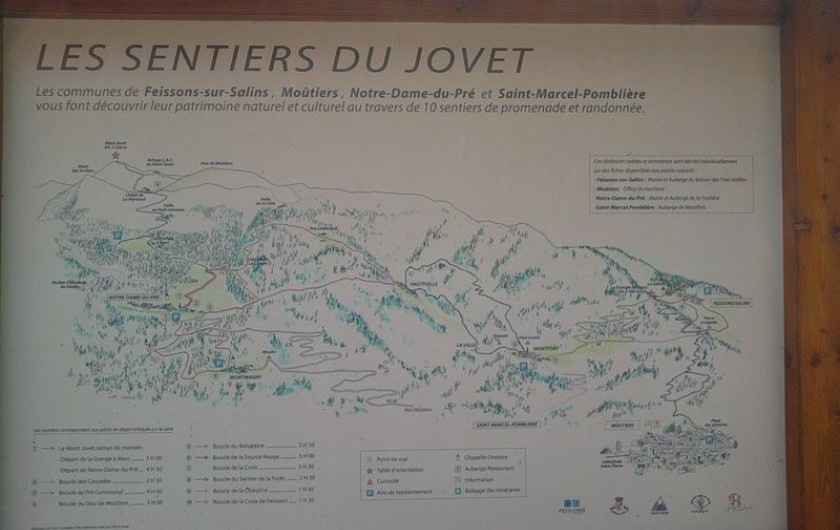 Location de vacances - Gîte à Saint-Marcel - Départ sentier rando au village