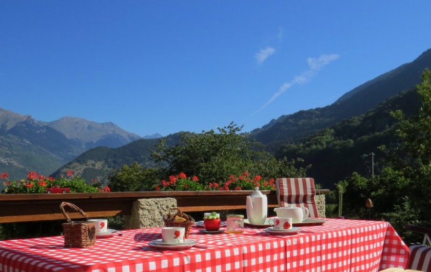 Location de vacances - Gîte à Saint-Marcel - Terrasse Été côté salon