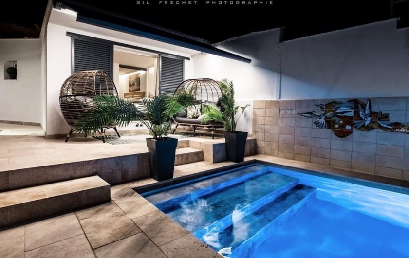 Location de vacances - Villa à Saint-Mandrier-sur-Mer - SUITE PARENTALE SWIMING POOL