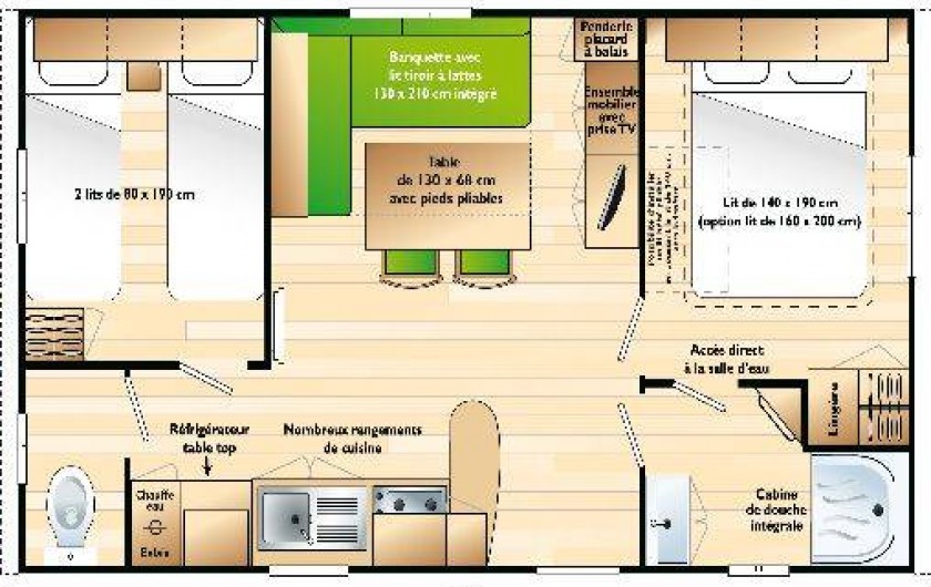 Location de vacances - Camping à Chassagnes