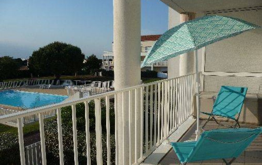 Location de vacances - Studio à Les Sables-d'Olonne - la vue du balcon n°1