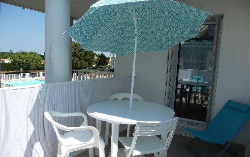 Location de vacances - Studio à Les Sables-d'Olonne - la vue du balcon n°2