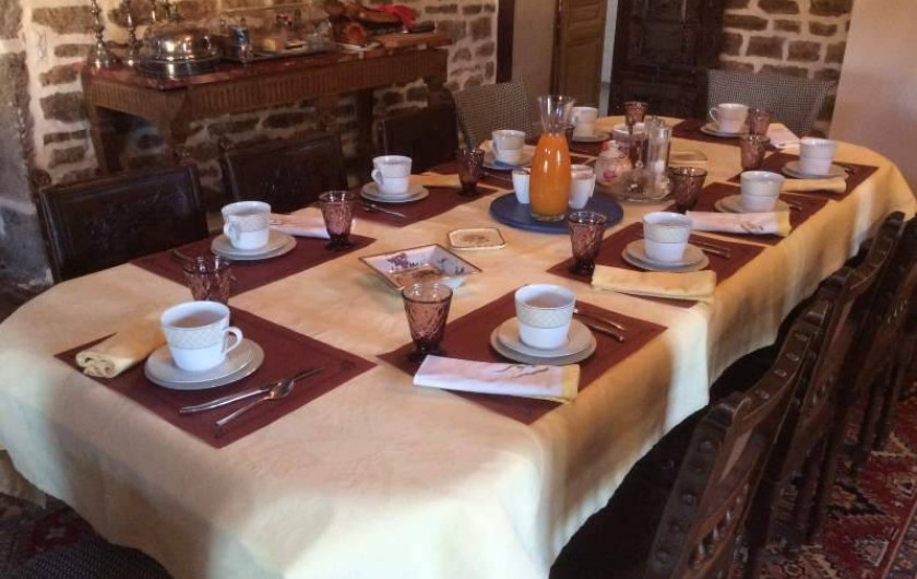 Location de vacances - Chambre d'hôtes à Le Vernois - salle à manger,petits-déjeuners