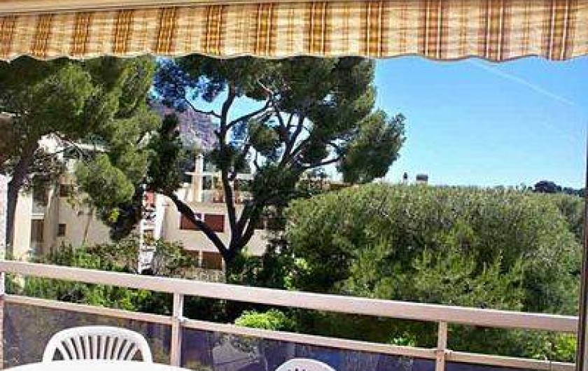 Location de vacances - Appartement à Cassis - Vue de la terrasse de la salle à manger