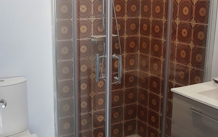 Location de vacances - Studio à Charleval - la salle d'eau comporte douche en 90 x90, lavabo et wc