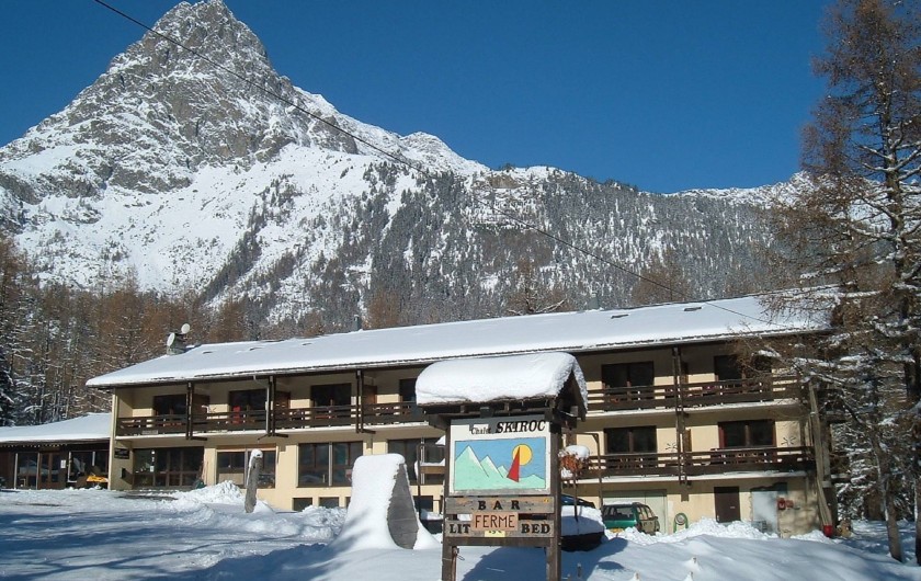 Location de vacances - Centre de vacances à Vallorcine - Chalet SKIROC - hiver