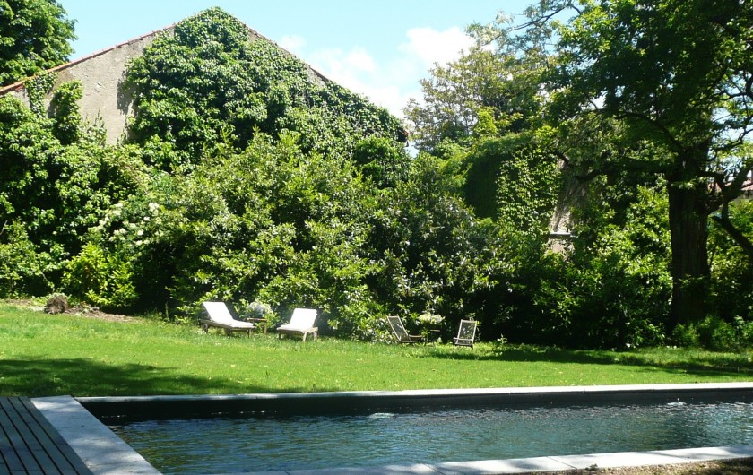 Location de vacances - Gîte à Mazamet - Le jardin et sa piscine