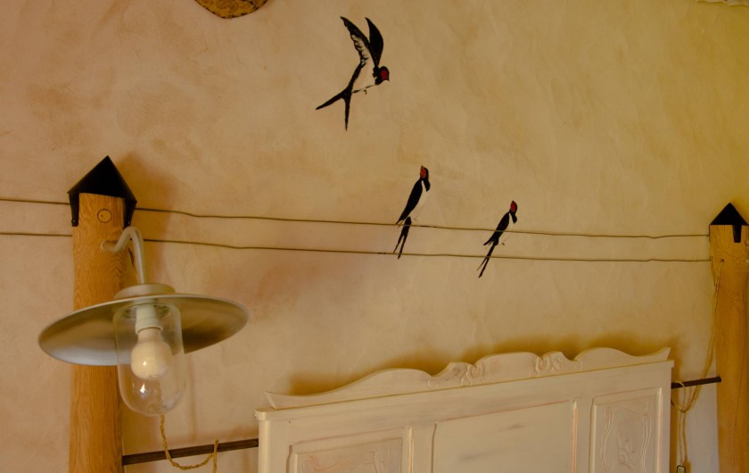 Location de vacances - Chambre d'hôtes à Gigny - Chambre Hirondelles