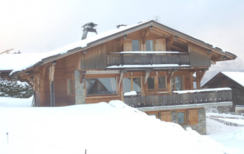 Location de vacances - Chalet à Demi-Quartier - Chalet en hiver côté sud