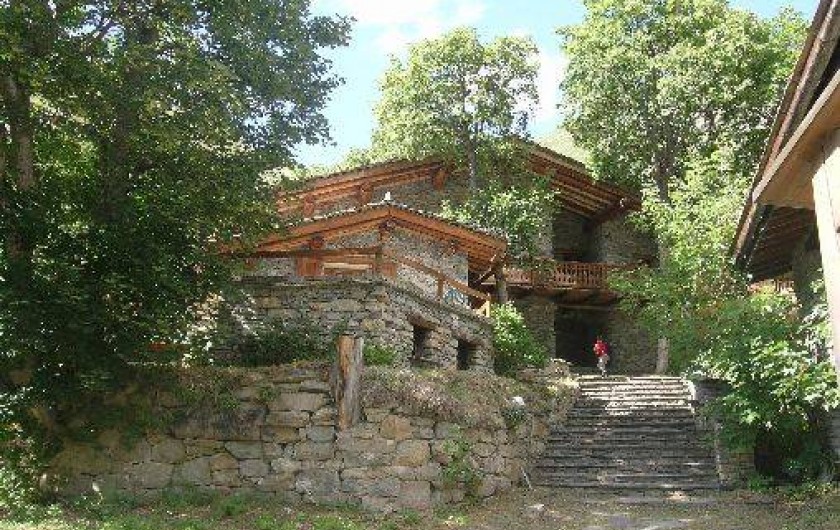 Location de vacances - Appartement à Bonneval-sur-Arc - Le chalet en été